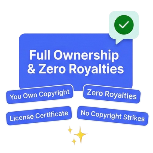 Full Ownership & Zero Royalties