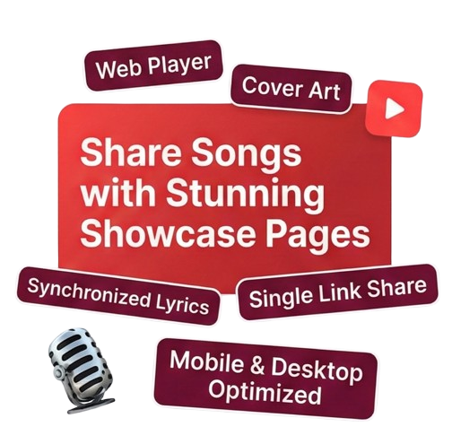 Share Songs with Stunning Showcase Pages